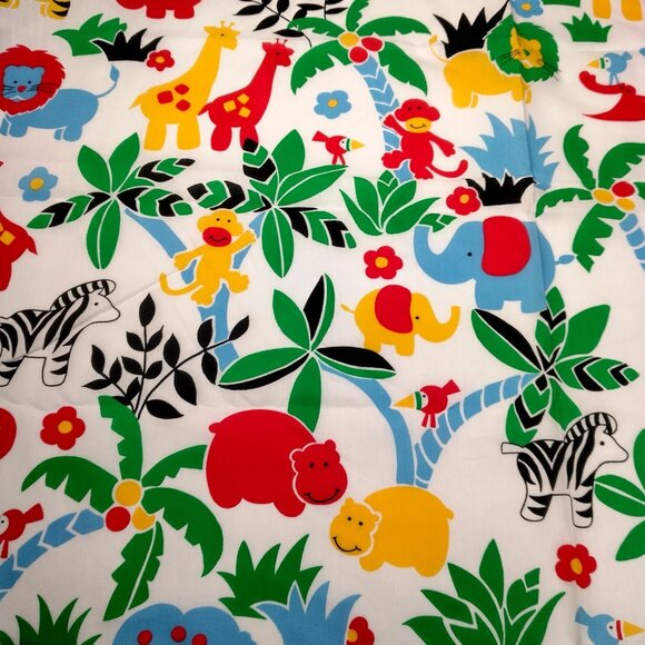 Weilwood Other - Weilwood Fabric Sewing Material Jungle Safari Animals Colorful Kids Animal 3 Yds